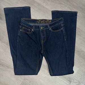 Wax Jean Women's Boot Cut Jeans - Dark Blue